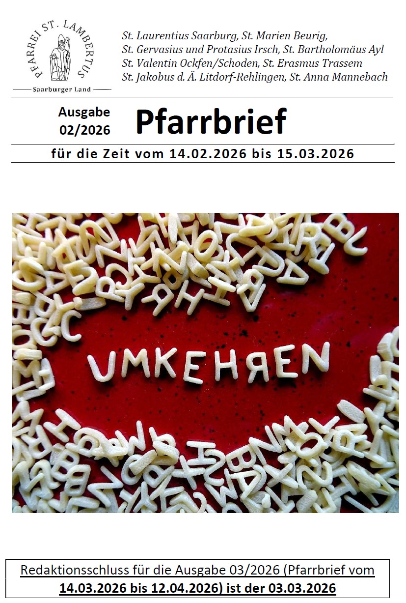 Deckblatt Pfarrbrief 02/2026