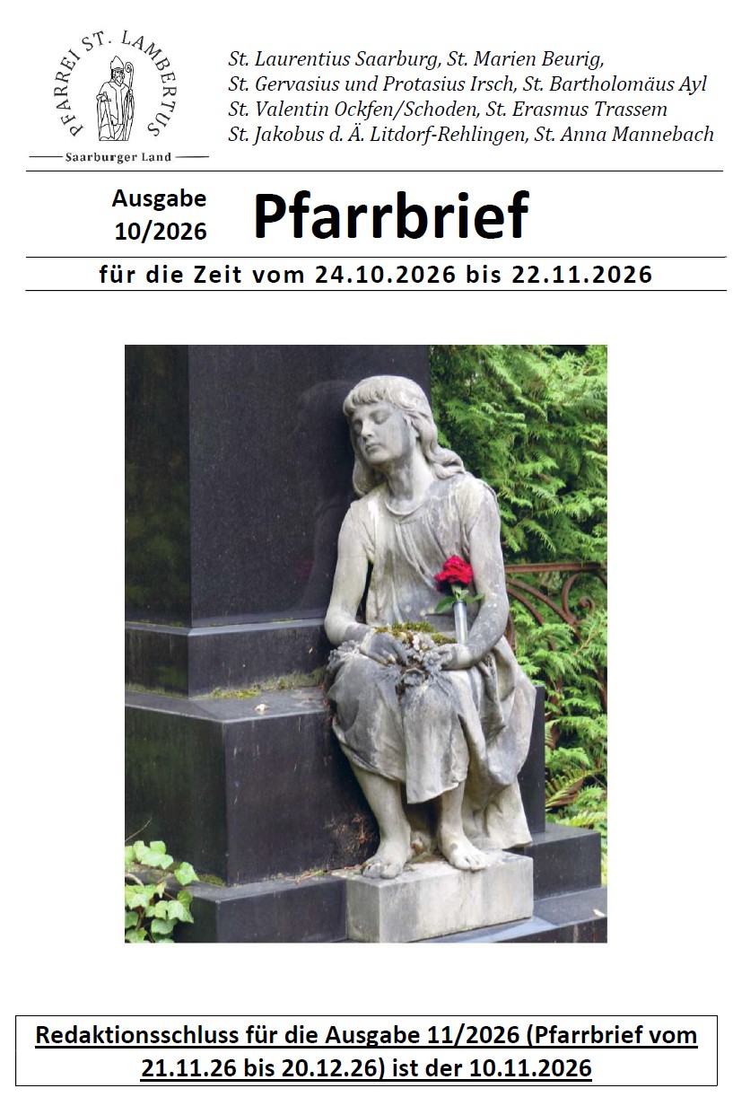 Deckblatt Pfarrbrief 10/2026