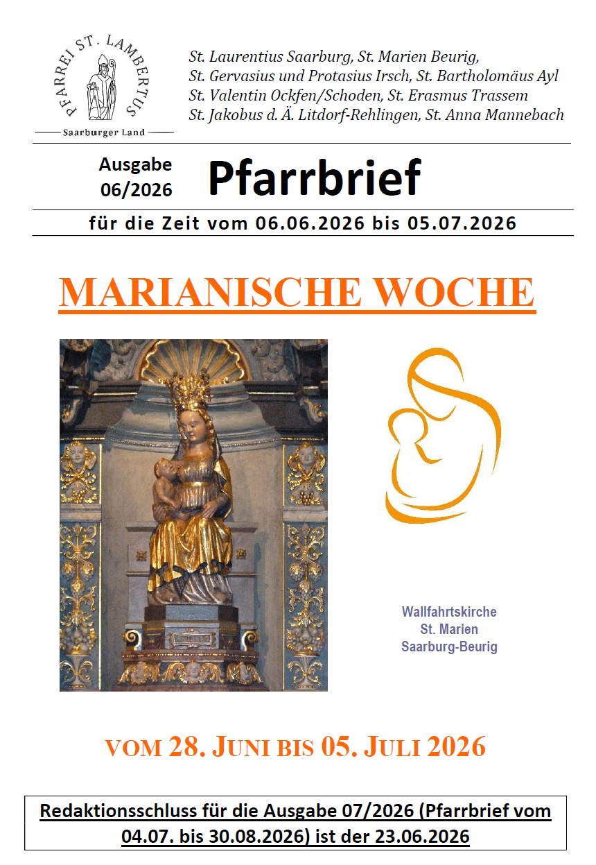 Deckblatt Pfarrbrief 06/2026