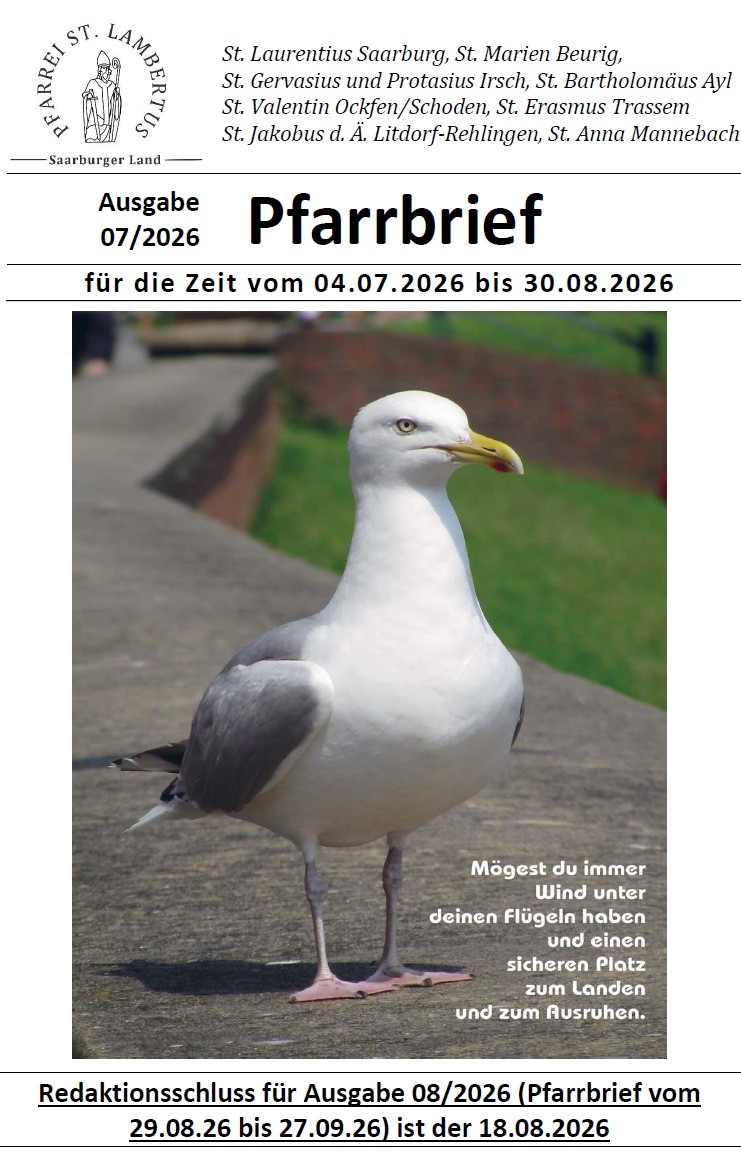 Deckblatt Pfarrbrief 07/2026
