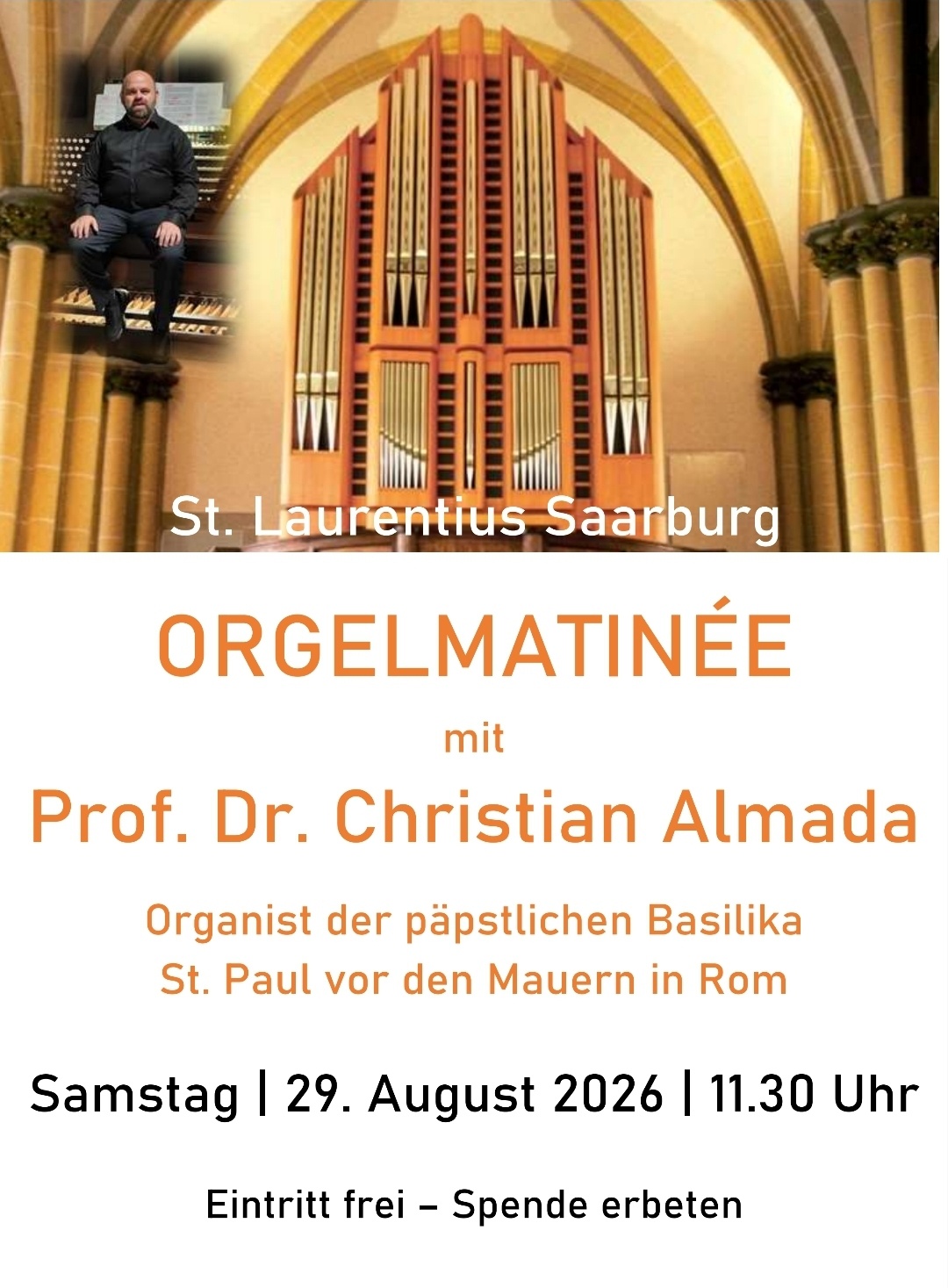 Orgelmatinée Prof. Almada