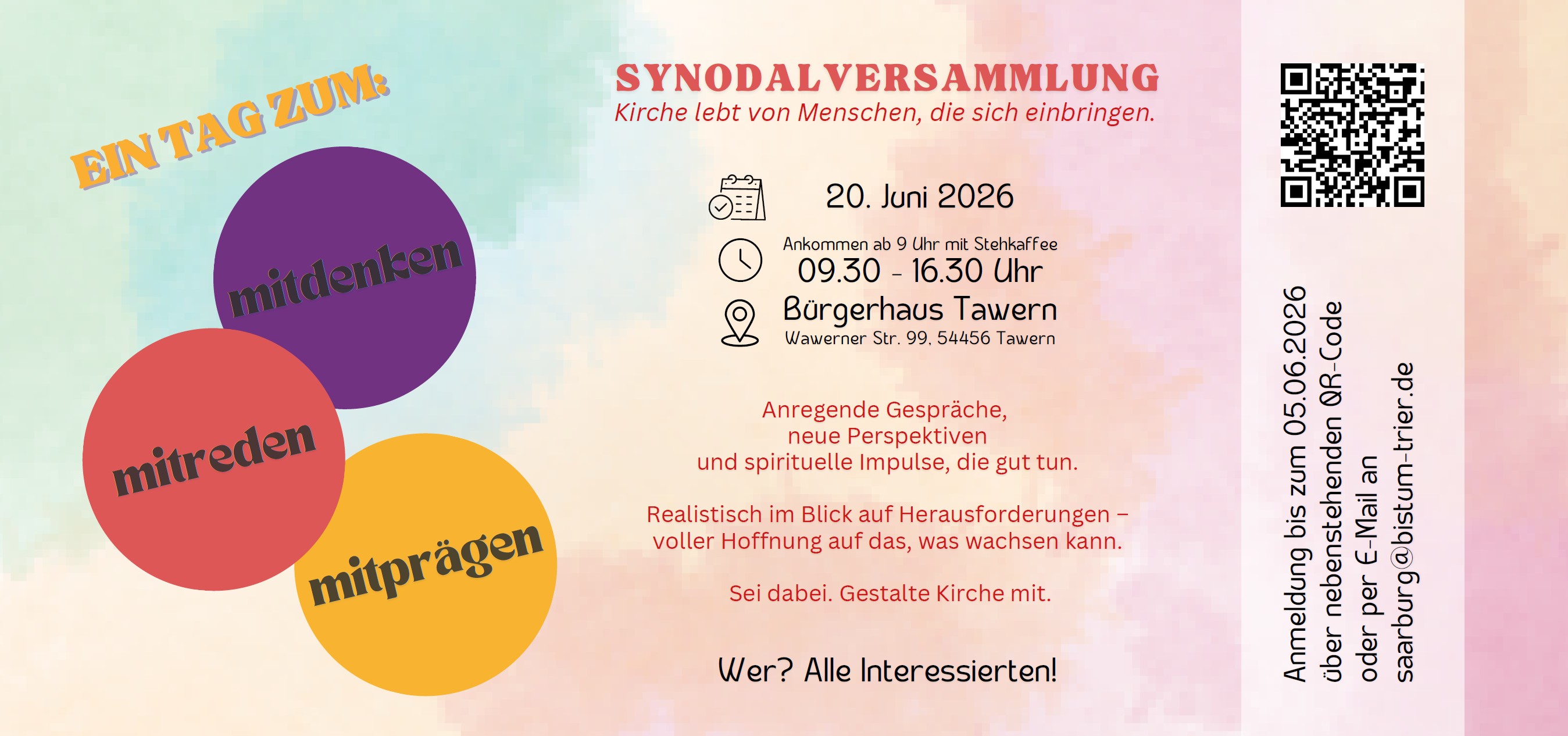Einladung Synodalversammlung