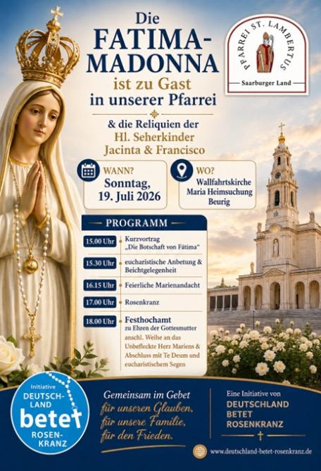 Plakat Fatima-Madonna