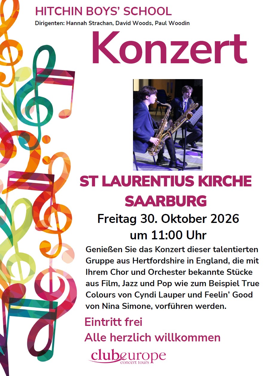 Konzert Hitchin Boys school