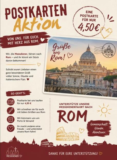 Postkartenaktion Rom-Wallfahrer